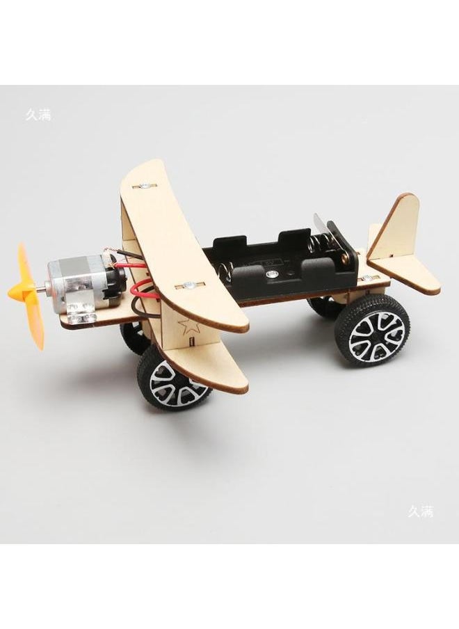 Generic - Science And Technology Production Innovation Small Invention Children Gliding Aircraft Science Small Production Handmade Diy Toy Work Materials-Color:Sliding Aircraft (excluding Tools And Batteries) - Image 1