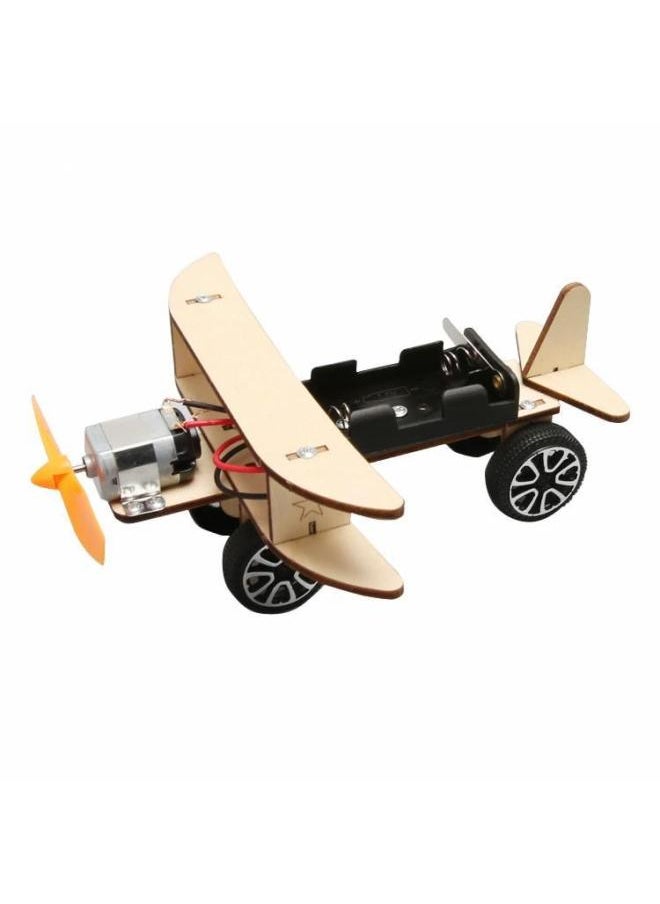 Generic - Science And Technology Production Innovation Small Invention Children Gliding Aircraft Science Small Production Handmade Diy Toy Work Materials-Color:Sliding Aircraft (excluding Tools And Batteries) - Image 1