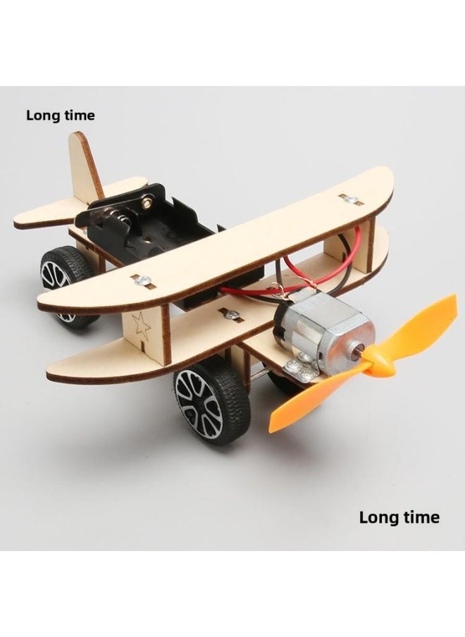 Generic - Science And Technology Production Innovation Small Invention Children Gliding Aircraft Science Small Production Handmade Diy Toy Work Materials-Color:Sliding Aircraft (excluding Tools And Batteries) - Image 1