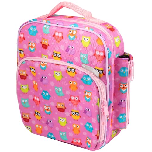 Bentology Insulated Lunch Box w Snack Pocket & Water Bottle Holder- Water-Resistant Lunchbox for Kids- Easy Clean Tote Mini Cooler Bag- Reusable Thermal Lunch Bag for Work School Picnic-Back to School - Image 1