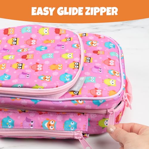 Bentology Insulated Lunch Box w Snack Pocket & Water Bottle Holder- Water-Resistant Lunchbox for Kids- Easy Clean Tote Mini Cooler Bag- Reusable Thermal Lunch Bag for Work School Picnic-Back to School - Image 5
