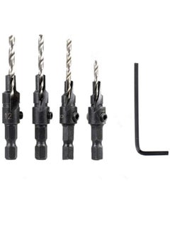 Y&D SYOSI Wood Countersink Drill Bit Set Boring Counterbore Chamfer Bore Hole Cutter HSS Quick Change Hex Shank Screw Counter for Woodworking  - Image 1
