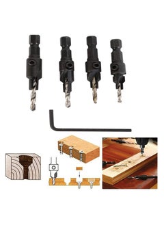 Y&D SYOSI Wood Countersink Drill Bit Set Boring Counterbore Chamfer Bore Hole Cutter HSS Quick Change Hex Shank Screw Counter for Woodworking  - Image 3