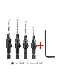 Y&D SYOSI Wood Countersink Drill Bit Set Boring Counterbore Chamfer Bore Hole Cutter HSS Quick Change Hex Shank Screw Counter for Woodworking  - Image 5