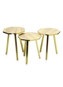 مالتي هوم فيرنيتشر طاولة التعشيش ذات التصميم الحديث الجديد MH-NT-122-OAK  - Image 1