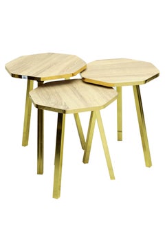 مالتي هوم فيرنيتشر طاولة التعشيش ذات التصميم الحديث الجديد MH-NT-122-OAK  - Image 2