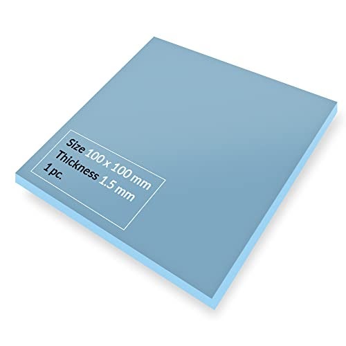 ARCTIC TP-3: وسادة حرارية عالية الأداء، 100 × 100 × 1.5 مم (قابلة للتكديس حتى 2.0 مم دون فقدان الأداء)، قطعة واحدة - أداء عالي، ناعمة بشكل خاص، مثالية لملء الفجوات، جسر الفجوات - Image 1