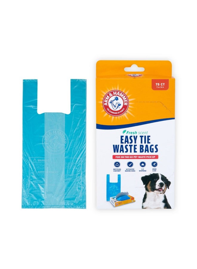 Petmate ARM & HAMMER 71041 Easy-Tie Waste Bags, Blue, 75 Count - Pack of 1 - Image 1