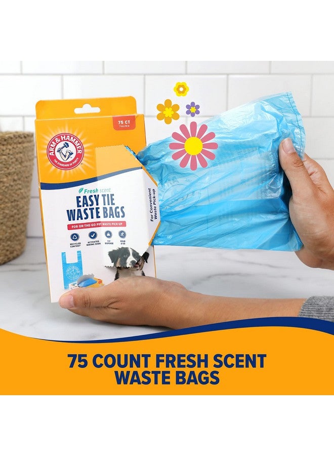 Petmate ARM & HAMMER 71041 Easy-Tie Waste Bags, Blue, 75 Count - Pack of 1 - Image 4