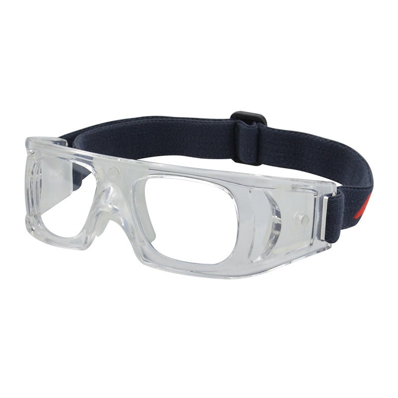 Generic Spot wholesale youth childrens basketball glasses adjustable anti-impact anti-ultraviolet basketball eye protection White
