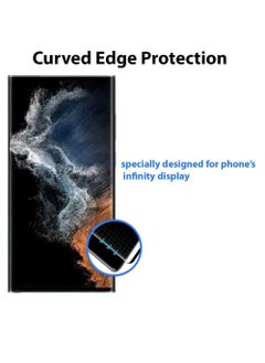 BORTONY Galaxy S22 Ultra Screen Protector [2+2 Pack] Camera Lens Protector, Fingerprint Unlock Support, HD Tempered Glass, Touch Sensitive, Anti Scratch, for Samsung S22 Ultra 5G Glass  - Image 4
