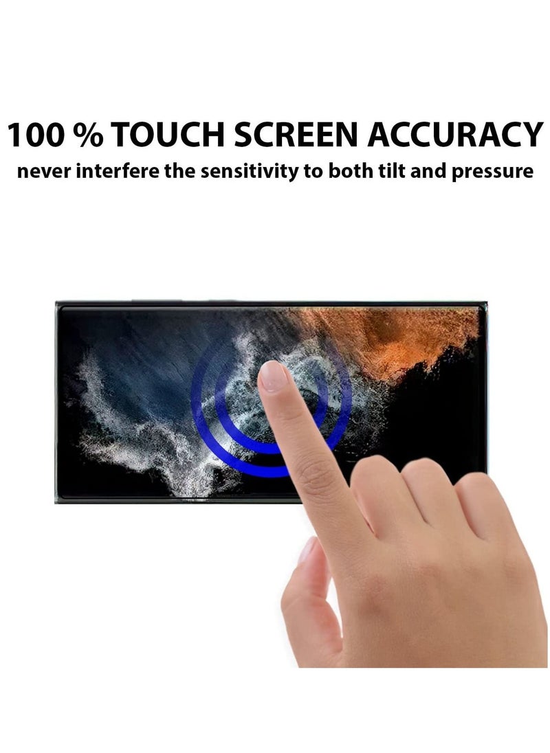 BORTONY - Galaxy S22 Ultra Screen Protector [2+2 Pack] Camera Lens Protector, Fingerprint Unlock Support, HD Tempered Glass, Touch Sensitive, Anti Scratch, for Samsung S22 Ultra 5G Glass - Image 1