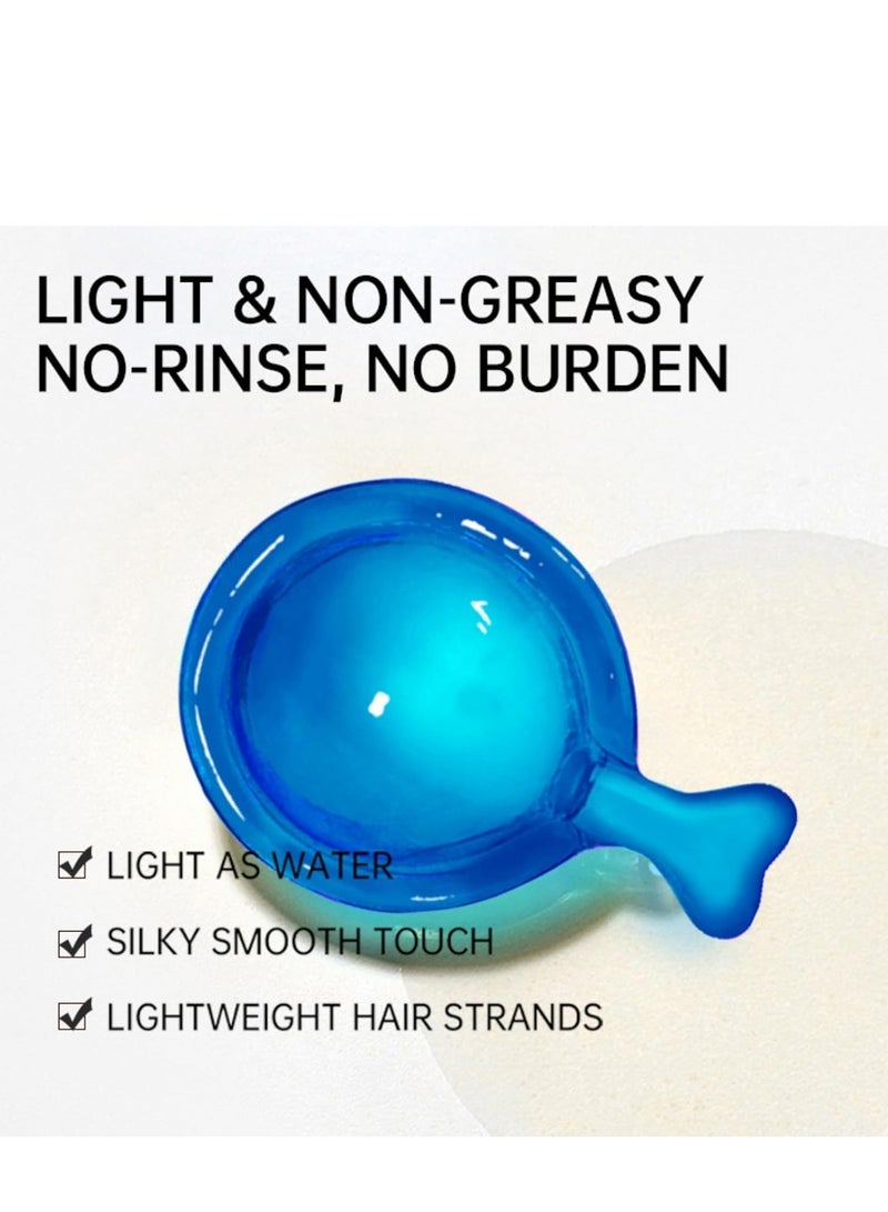 إيلهو سيروم فيتامينات الشعر للشعر المجعد والتالف، زيت أزون للشعر مع المغربي، المكاديميا، الأفوكادو، الأرغان، زيوت الجوجوبا والكيراتين، بلسم يترك على الشعر للرجال والنساء، 40 قطعة - Image 4