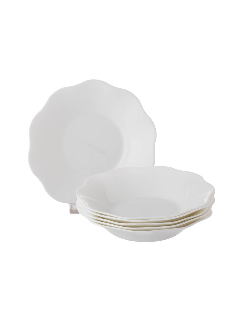 لومينارك صحون أركوبال عدد 6 قطع من اللون الأبيض السادة المقاس 17.5 سم - Image 1