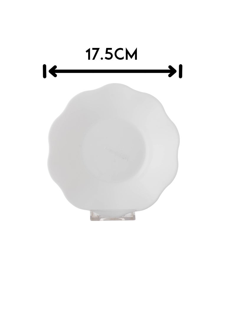لومينارك صحون أركوبال عدد 6 قطع من اللون الأبيض السادة المقاس 17.5 سم - Image 3