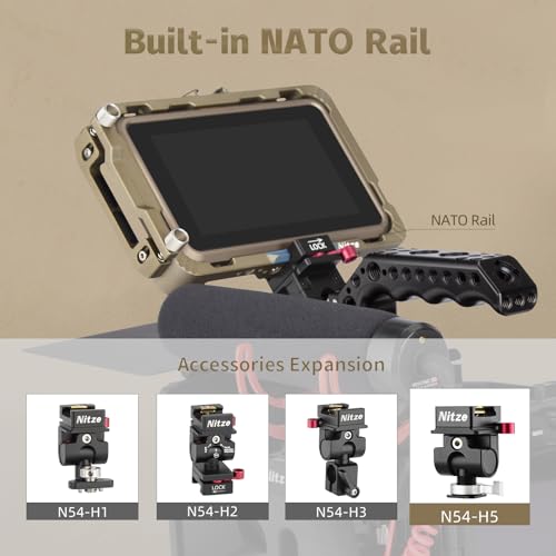 Nitze Cage for Atomos Ninja/Ninja V/Ninja V+ / Ninja Ultra/Zato Connect/Shinobi Monitor, with HDMI Cable Clamp - JT-A05A - Image 5