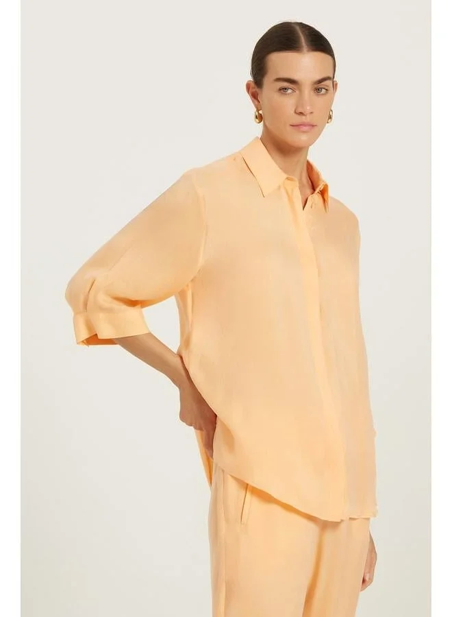 Mısırlı 1951 Peach Tru-Var Sleeve Women's Shirt.