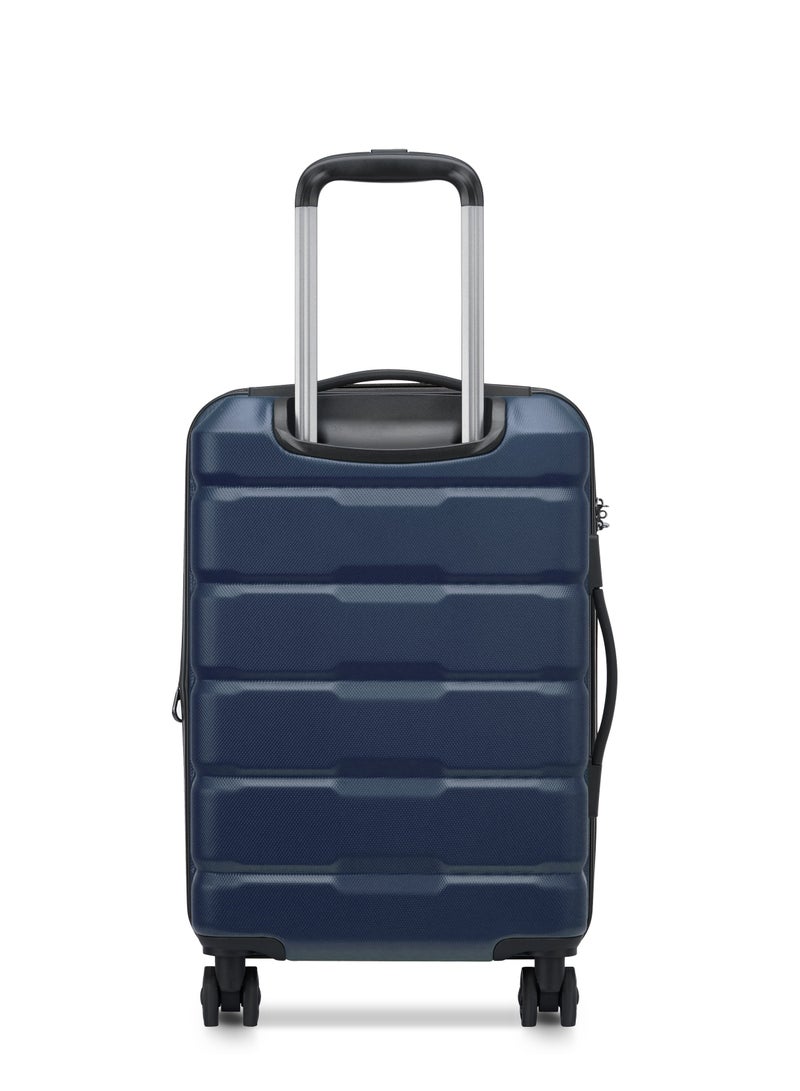 DELSEY Securitech By Delsey Citadel Expendable Double wheel cabin trolley luggage bag 55cm Navy - Image 2