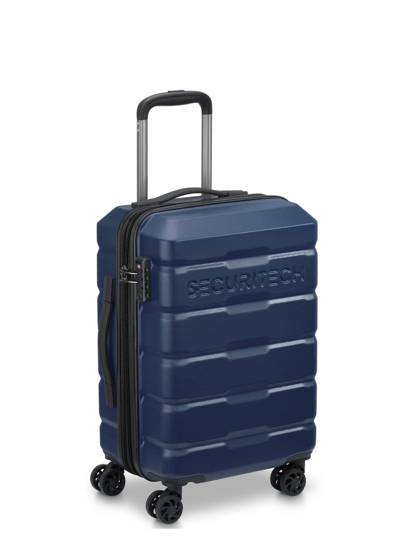 DELSEY Securitech By Delsey Citadel Expendable Double wheel cabin trolley luggage bag 55cm Navy - Image 3