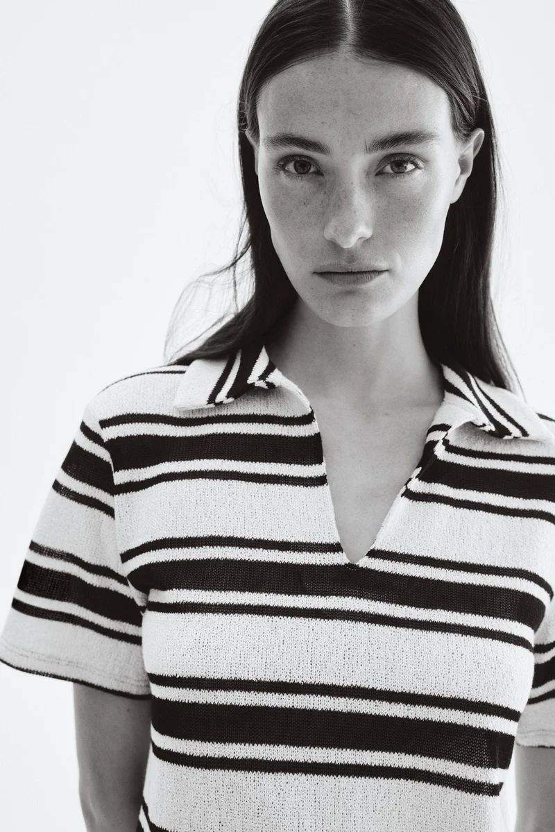 H&M Collared knitted top