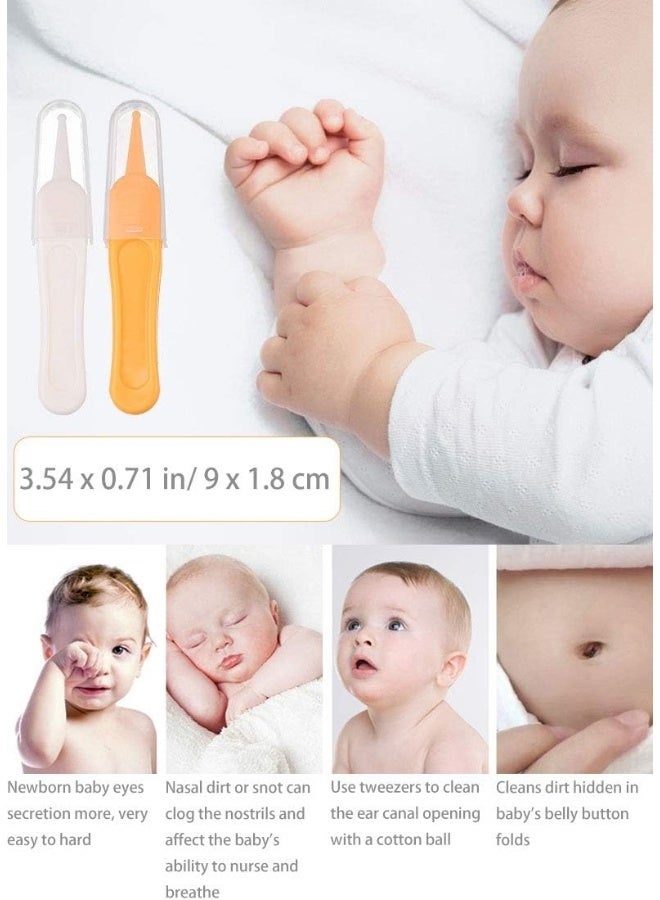 Onwon 4 Pieces Nose Cleaning Tweezers Safe and Effective Clip Care Ear Nose Navel Clean Tool Nipper Plier Pincet Forceps - Image 2