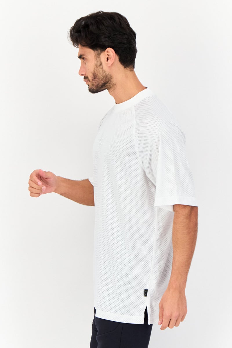 Nike Men Sportswear Fit Short Sleeve Outdoor T Shirt, White - Image 4