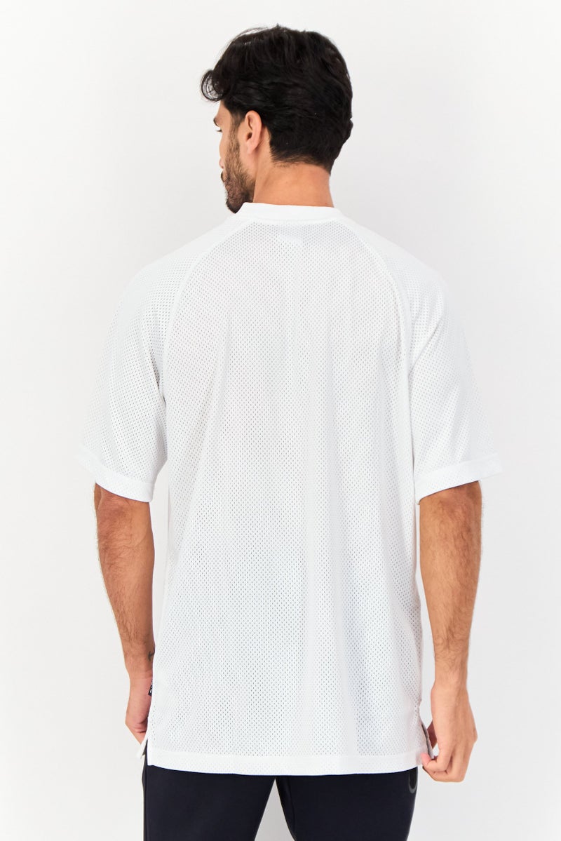 Nike Men Sportswear Fit Short Sleeve Outdoor T Shirt, White - Image 2