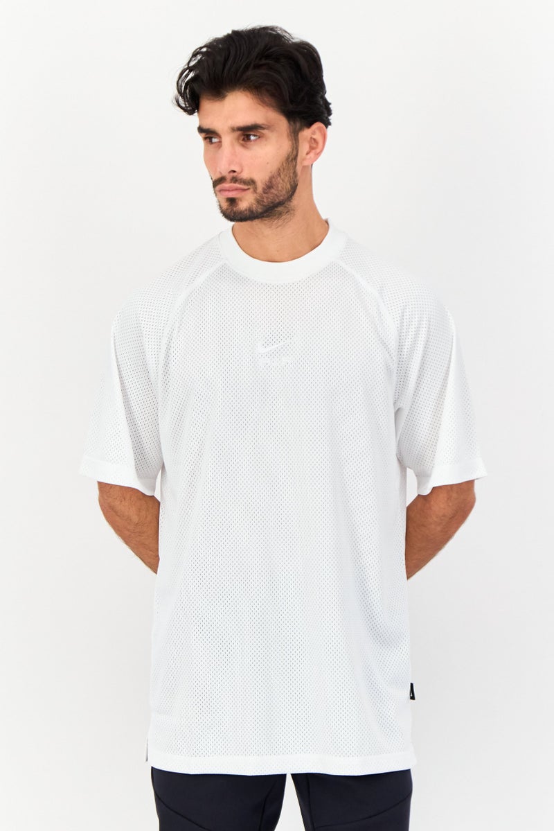 Nike Men Sportswear Fit Short Sleeve Outdoor T Shirt, White - Image 1