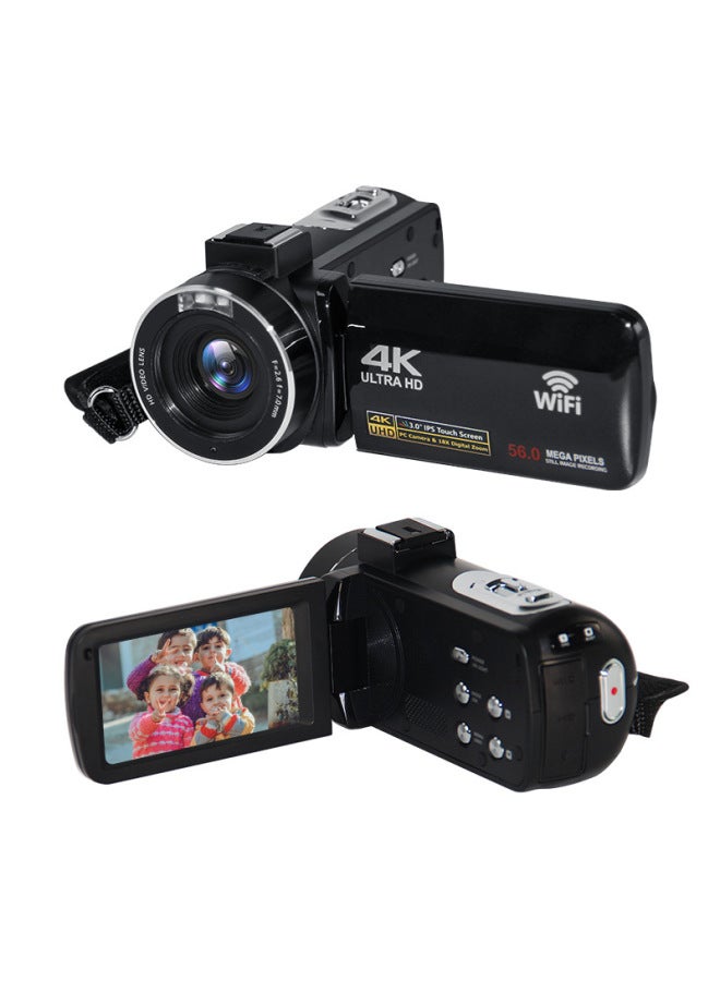 Generic 4K Digital Camera With Windproof Microphone Fill Light To Record 4K30 Frame Video Monopoly Direct Sales-Body Color:This Machine  - Image 1
