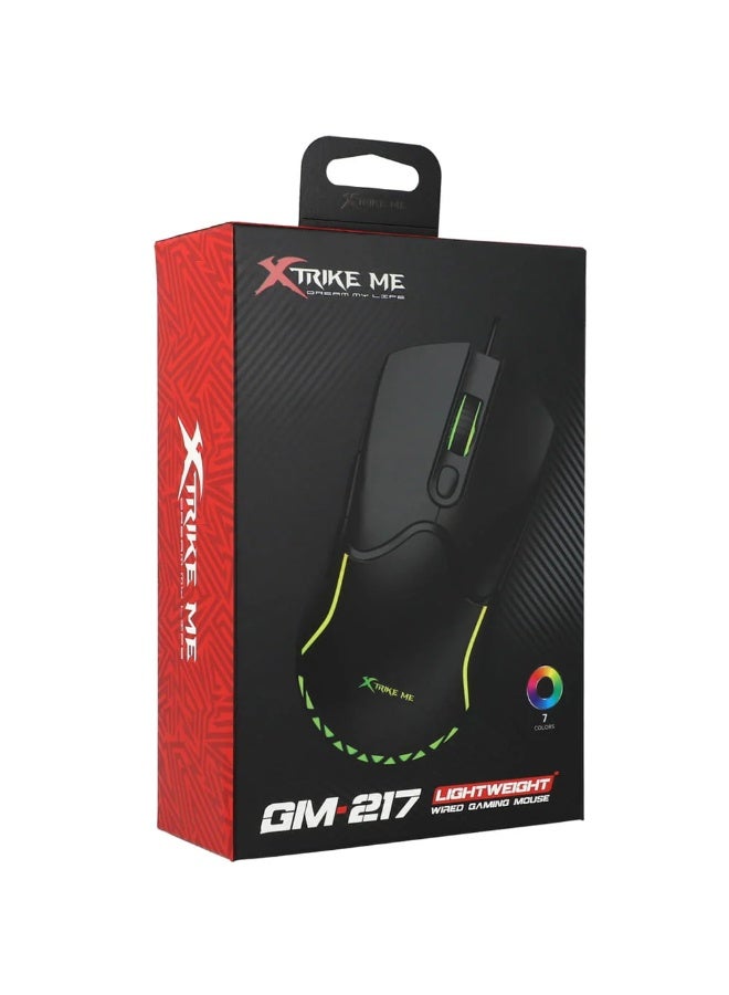 XTRIKE ME ماوس ألعاب سلكي GM-217 بتصميم خفيف الوزن - Image 1