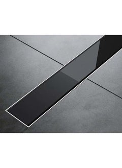 Pura Shower Drain, 55 Cm, Black Glass, Dl-Gb-550 