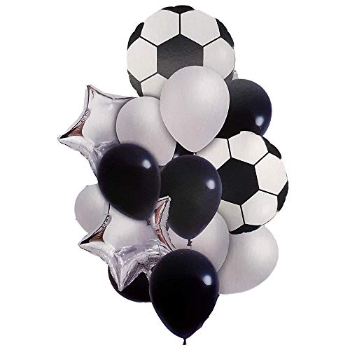 Atpata Funky 10th Birthday Foil Balloons Decoration Party Supplies for celebrating the Double Digit Milestone (Football Theme) - Image 2