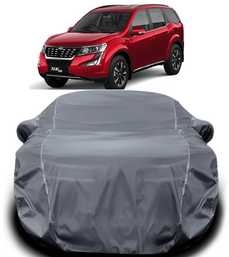 PODWILS Mahindra Xuv 500 Car Cover Waterproof/Xuv Body Waterproof with Triple Stitched Fully Elastic Ultra Surface Protection (Grey Lookfor 500) - Image 1