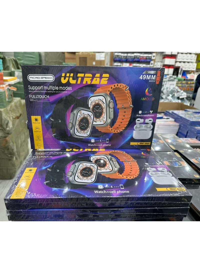 micro speed Smart Watch wearables for Men & Women with high quality 7 extra bands, free watch case and ear birds, 49 MM BT Calling Sports Mode Fitness Smart Watch., Very Soft And Comfortable - Image 2