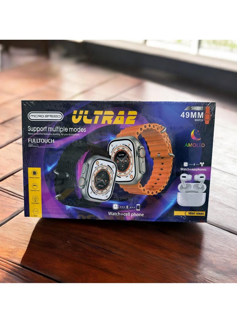 micro speed Smart Watch wearables for Men & Women with high quality 7 extra bands, free watch case and ear birds, 49 MM BT Calling Sports Mode Fitness Smart Watch., Very Soft And Comfortable - Image 3