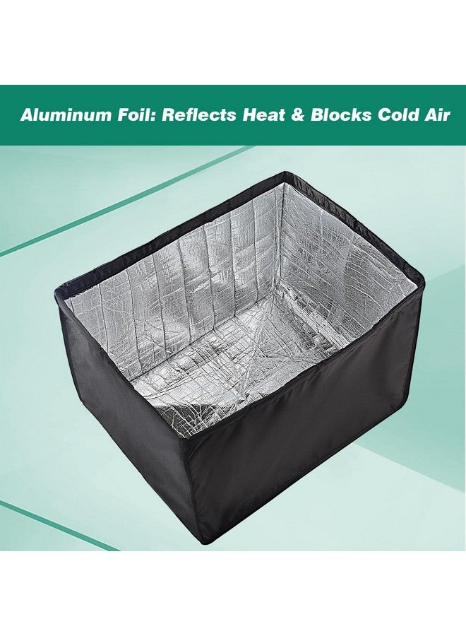 I FRMMY Waterproof Insulated Outdoor Window Air Conditioner Cover for Outside AC Unit, 18x 13x 12 Inches (Wx Hx D)- Black - Image 3