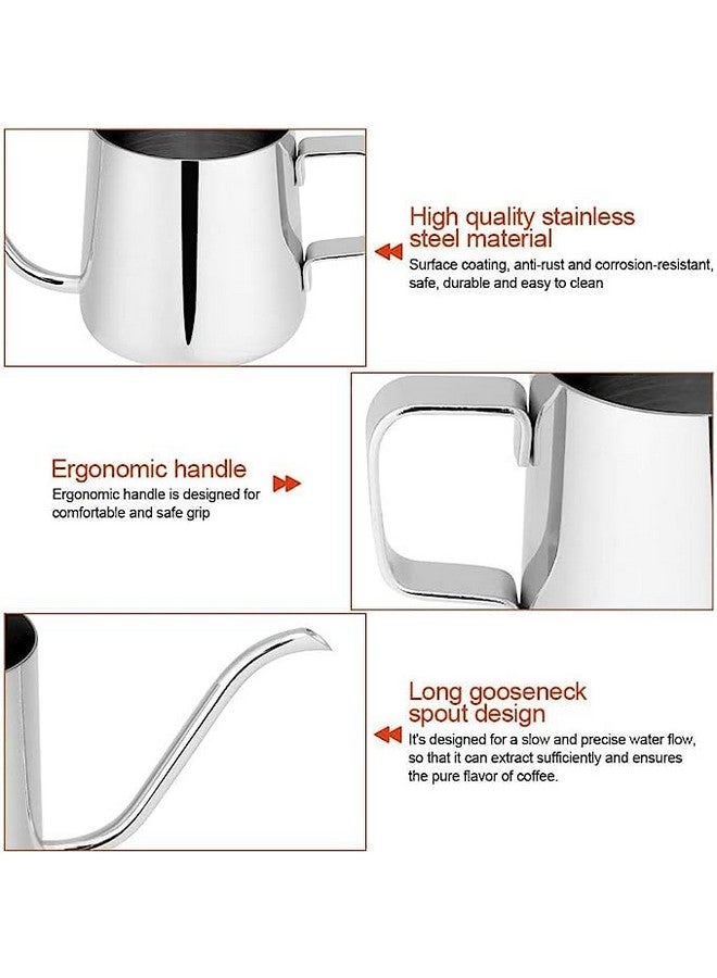 3d Creations Stainless Steel Coffee Pot Gooseneck Kettle Tea Kettle (600) ml. - Image 4