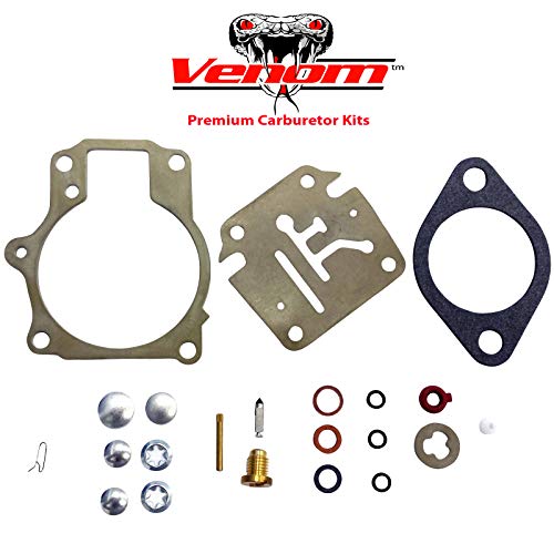 Venom Deluxe Venom Brand Carburetor Carb Rebuild Repair Kit w FLOAT (For Johnson Evinrude/Fits MANY 18 20 25 28 30 35 40 45 48 50 55 60 65 70 75 HP Outboard Motors (SEE CHART For Fitment) - Image 3
