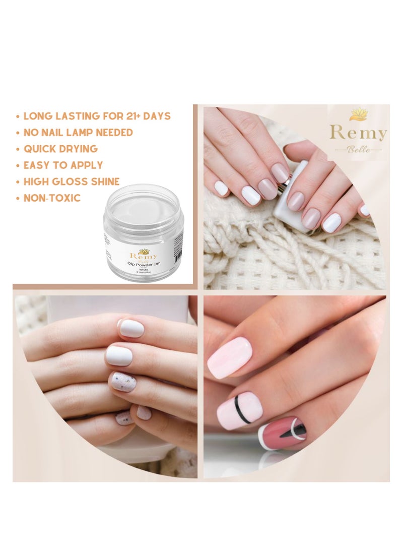 ريمي بيلا بودرة ديب باودر بلون أبيض ساطع 10 مل ، لا حاجة لاستعمال مجفف الأظافر - Image 2