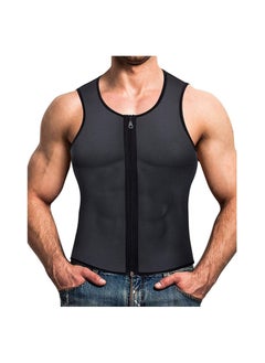 Other Manufacturer Men waist trainer vest slimming body shaper compression shirt gym clothes corset, L  - Image 1