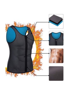 Other Manufacturer Men waist trainer vest slimming body shaper compression shirt gym clothes corset, L  - Image 2