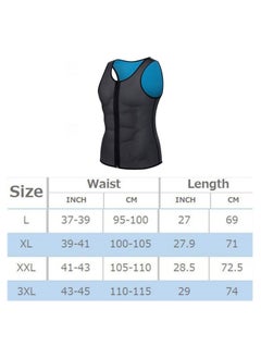 Other Manufacturer Men waist trainer vest slimming body shaper compression shirt gym clothes corset, L  - Image 4
