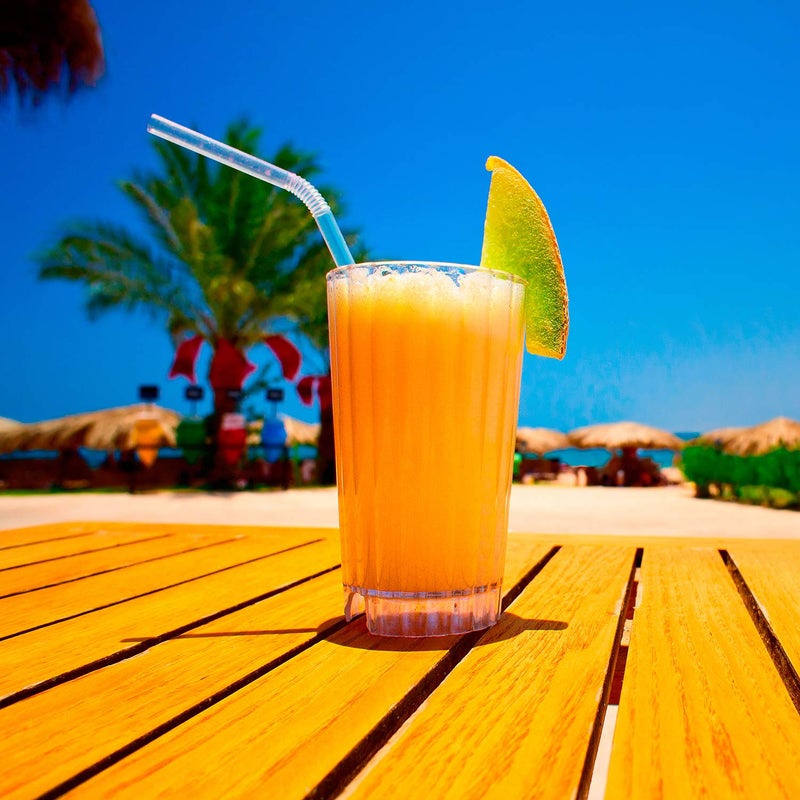 ALINK 500 Counts Clear Flexible Drinking Straws  Individually Wrapped Plastic Disposable Bendy Straws - 7.75"" x 0.23"" - Image 5