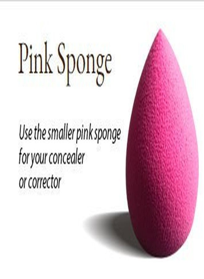 Gugzy Mini Beauty Sponge Blender 2 Pack - Perfect for Small Areas, Around Eyes, Lips and Brows - Latex Free (Pink) - Image 3