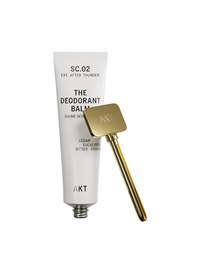 AKT THE DEODORANT BALM Award winning multiuse natural deodorant Plastic Free Gender Free Aluminium Free 100 effective 1 tube lasts up to 3 months SC02 AFTER THUNDER 50ml176 FLOZ - Image 2