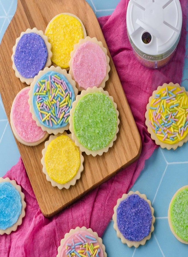 Sweets Indeed Dye Free Pastel Sprinkles 6 Cell, Yellow Blue Purple and Pink Sugar with Pastel Jimmies, No Artificial Dyes, Edible Cake Decorations Baking Ice Cream Cookies Cupcake Topper, 2.75 ounces - Image 5