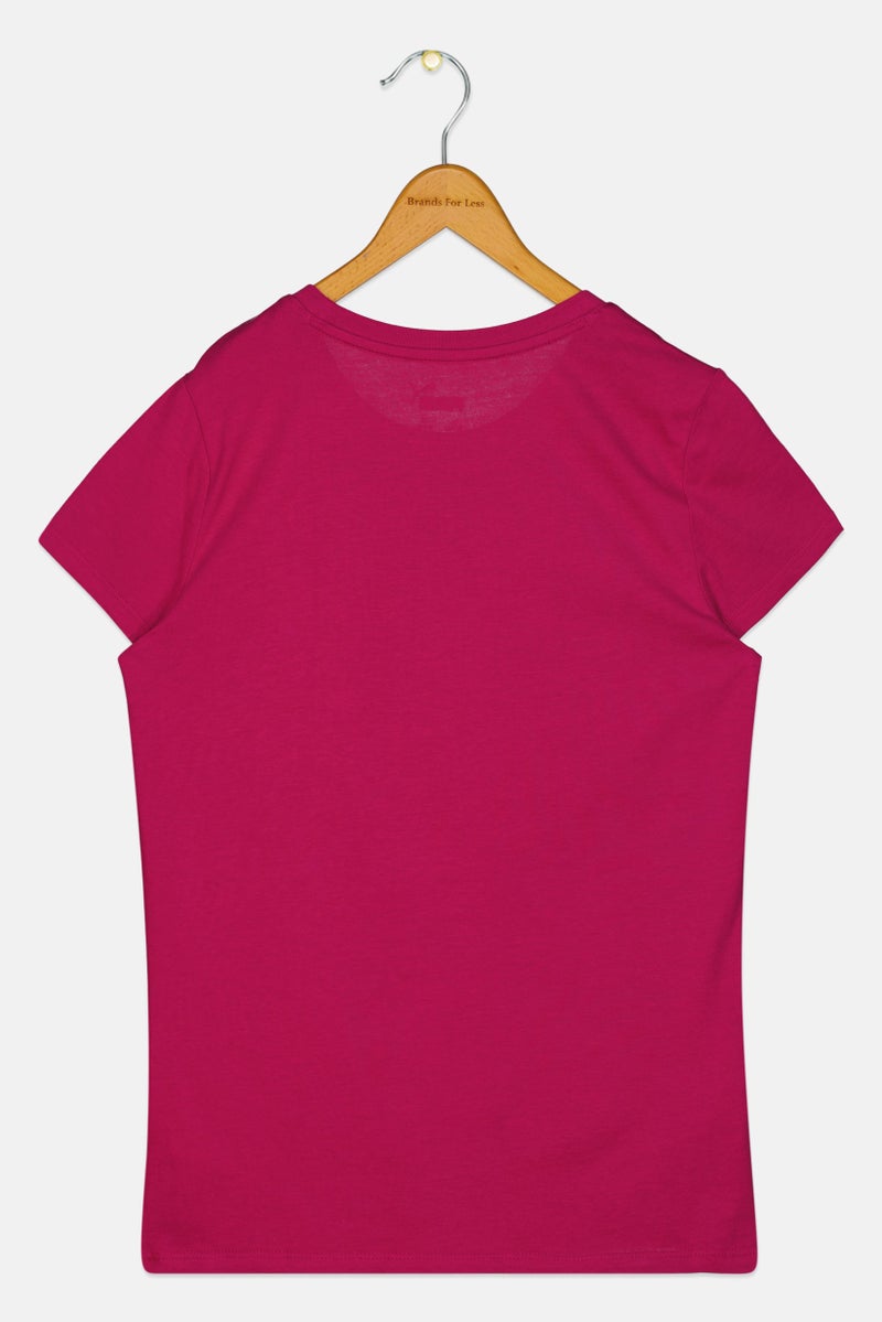 PUMA Kids Girl Sportswear Fit Short Sleeve Outdoor T-Shirt, Purple - Image 3