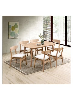 Home Box طقم طعام نوردك NXT 7 قطع لستة أشخاص 140 × 76.3 × 80 سم  - Image 1