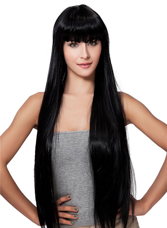 نيبمينينت باروكة شعر طويلة أسود 337جرام - Image 1