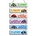 HIWERAN 6 Pcs Racing Car Decor Kids Room Decor Racing Car Inspirational Positive Quotes Wall Art Decor Hanging Sign for Teens Bedroom Works of Art Made of Wood Works of Art of Wood Placards of Woods - Image 2